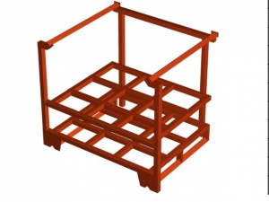 Pallet verticale in metallo per pallet medio