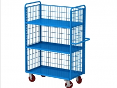 Carrello portaoggetti tipo scaffalatura con filo metallico