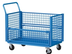 Carrello semiaperto in filo metallico